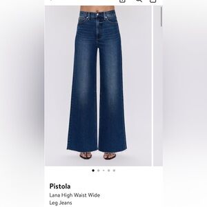Pistola Lana Wide-Leg Jeans in Broadway wash